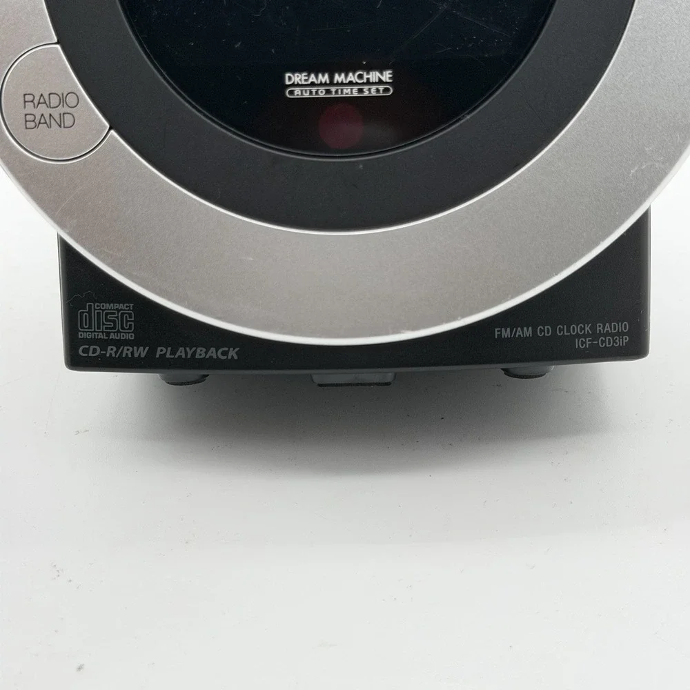 Sony Dream Machine ICF-CD3iP CD Clock Radio iPod iPhone Dock Tested Works